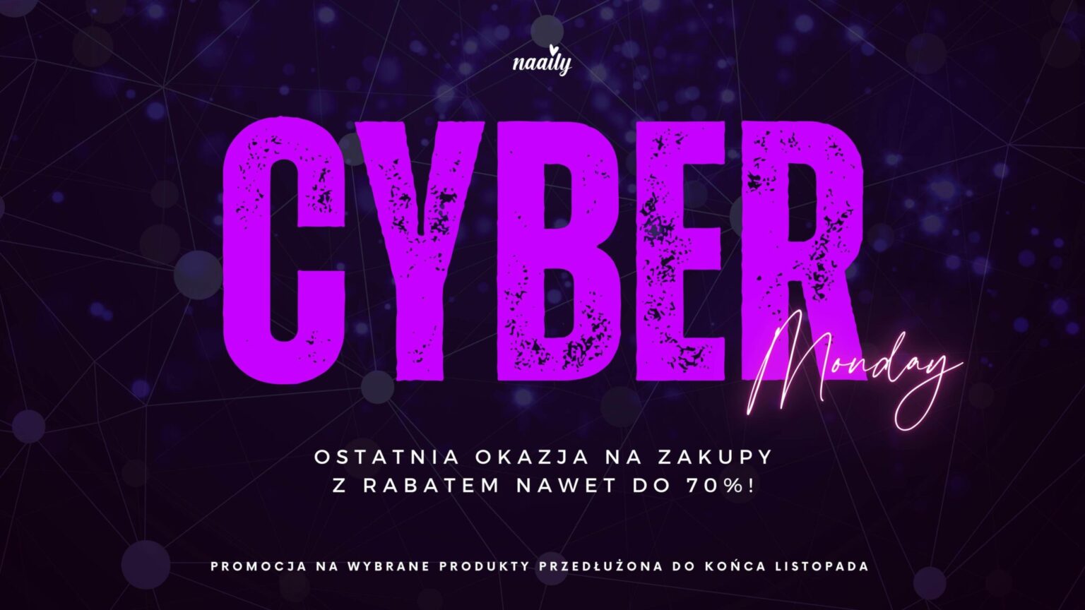 Baner cyber monday 2023