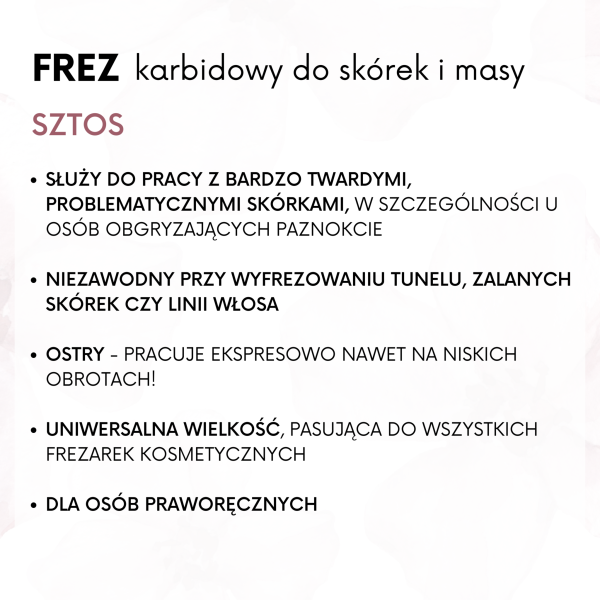 Frez do skórek i masy