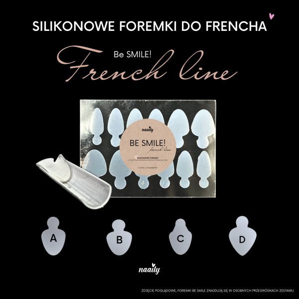 DUAL FRENCH SET: zestaw dual form i silikonowych foremek do frencha BE SMILE! FRENCH line - obrazek 7