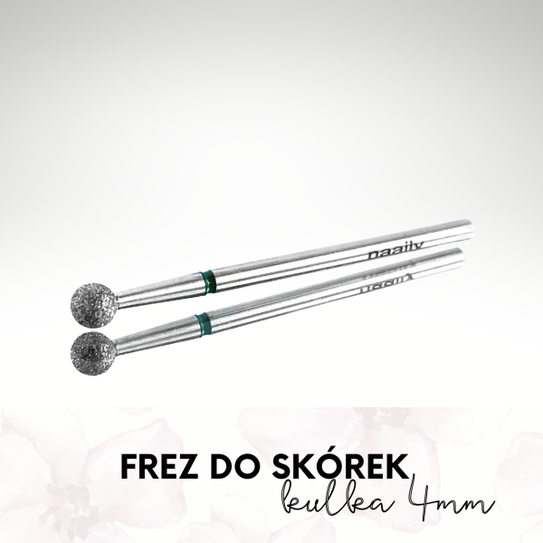 Frez do skórek KULKA 4mm z nasypem diamentowym - obrazek 3