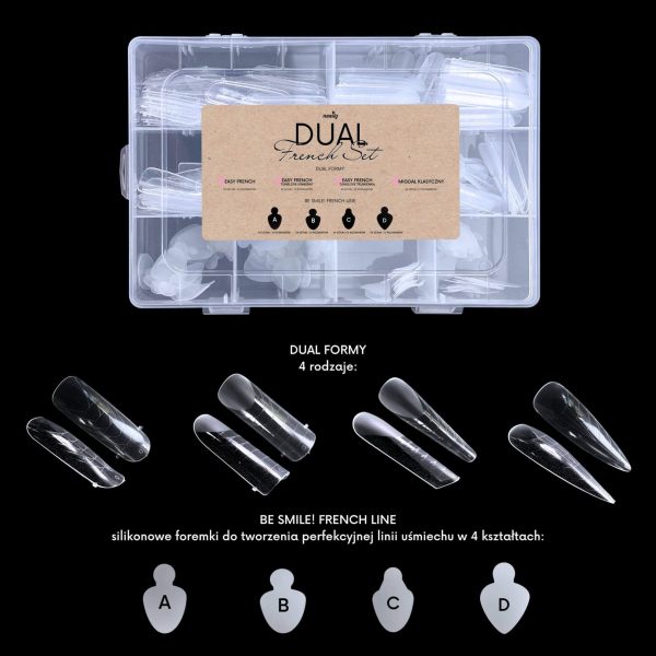 DUAL FRENCH SET: zestaw dual form i silikonowych foremek do frencha BE SMILE! FRENCH line - obrazek 2