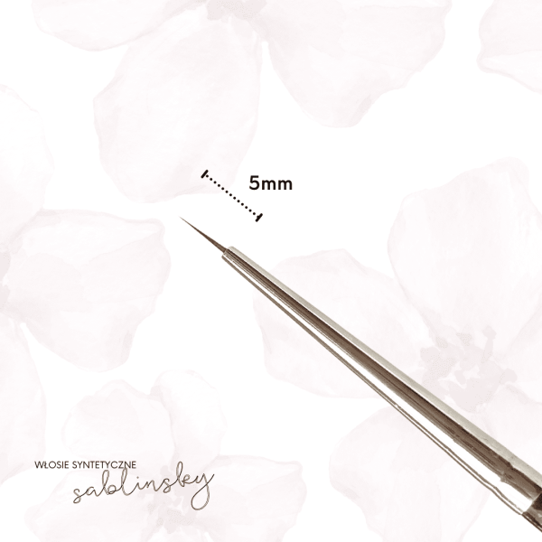 Pędzelek do zdobień LINER 5mm Naaily - obrazek 4