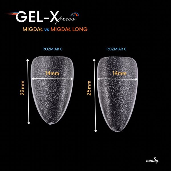 Gel-Xpress | metoda „Soft Gel Tips”- MIGDAŁ LONG - obrazek 3