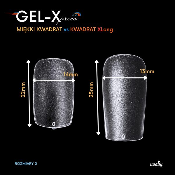 Gel-Xpress - KWADRAT XLong EASY FRENCH - obrazek 3