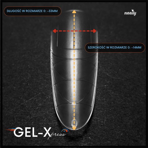 Gel-Xpress - MIGDAŁ | OVAL XXL EASY FRENCH - obrazek 4
