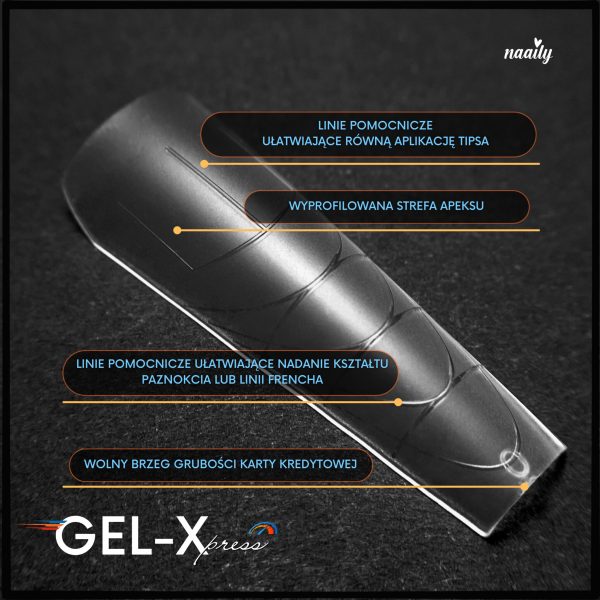 Gel-Xpress - BALLERINA XXL EASY FRENCH - obrazek 2