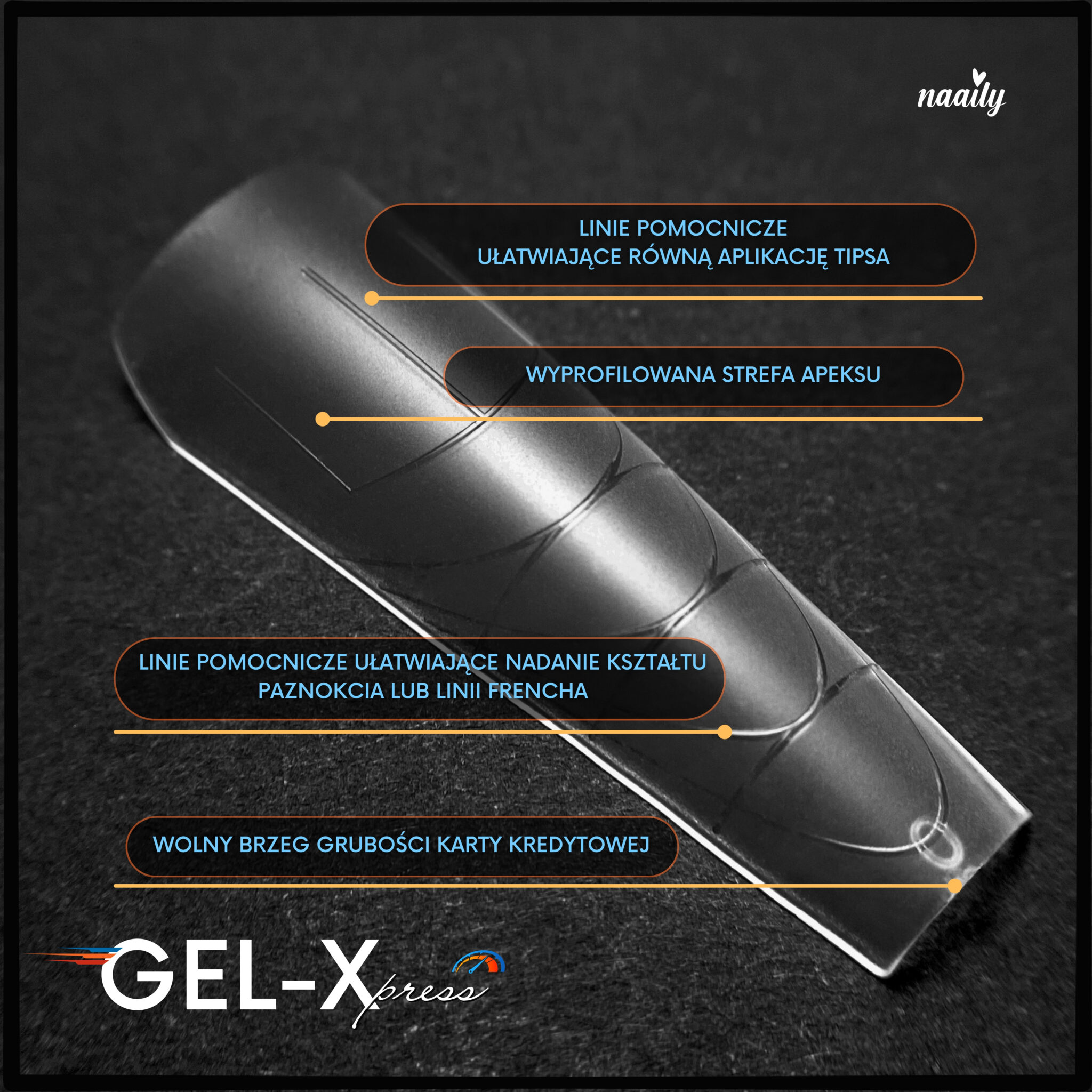 Gel-Xpress - BALLERINA XXL EASY FRENCH - obrazek 2