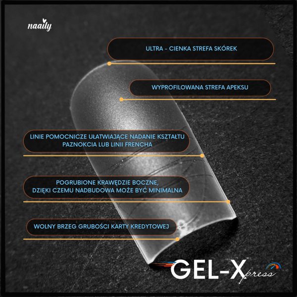 Gel-Xpress - KWADRAT XLong EASY FRENCH - obrazek 2