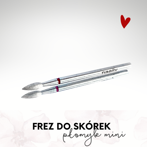 Frez do skórek PŁOMYK MINI z nasypem diamentowym - obrazek 4